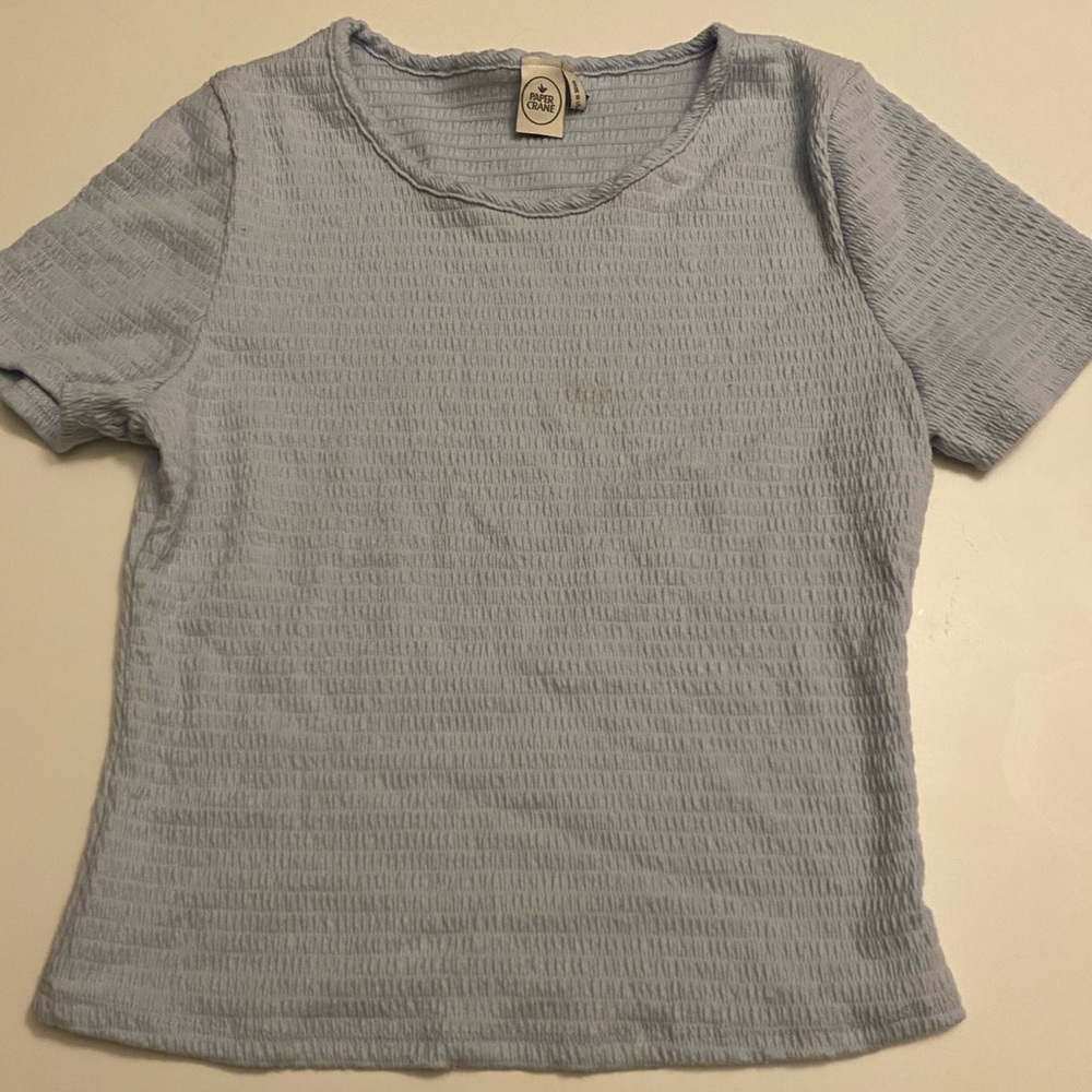 Light Blue Crop Top